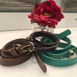 🌸Lot of 3 skinny belts